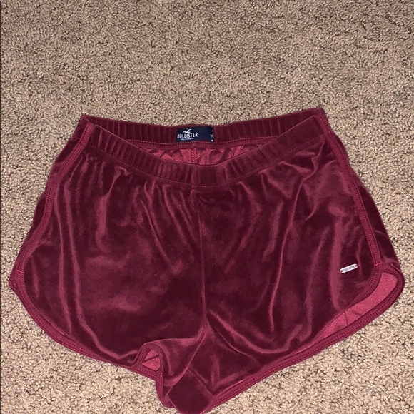 Hollister Pants - Hollister Red Velvet Shorts